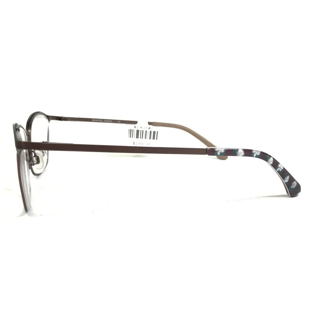 Draper James Eyeglasses Frames DJ5013 201 BROWN Cat Eye Semi Rim 50-19-140